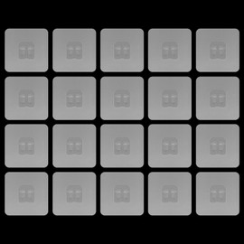 Shower Caddy Adhesive Replacement, Multipurpose Shelf Organizer Hook, Removable Mounting Squares Clear Sticky Pad Tape for Wall (20Pack)