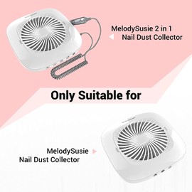 MelodySusie Nail Dust Collector Replacement Filter 4 Pack, Reusable Dust Filter for MelosySusie Nail Dust Collector Vacuum Fan Dust Collector Extractor Electric Dust Suction Machine