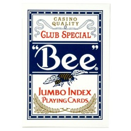 Novelty, Baraja Póker Bee, Jumbo, Juego de Mesa, Máxima Calidad, Juegos Clásicos y Tradicionales