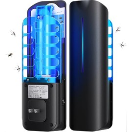 BURLAN Flying Insect Trap with UV Light & Glue Board Refills