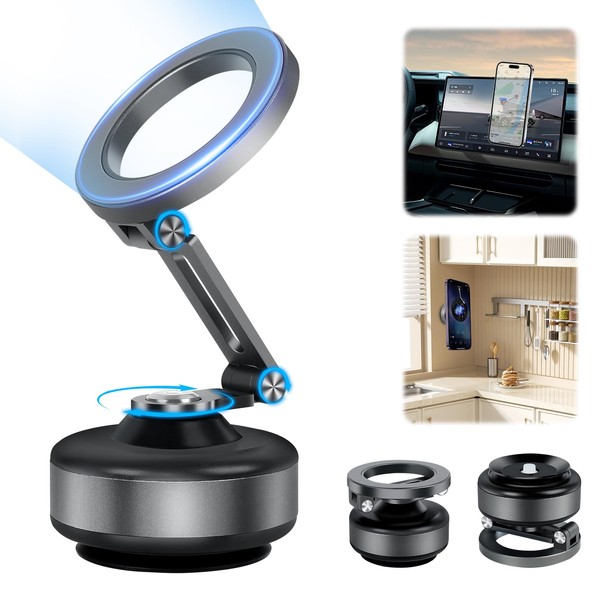 Generic Generic Electric Vacuum Magnetic Suction Phone Holder, 360 Rotating,