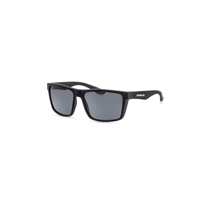 Back in Black Polarised Men's Sunglasses/Rectangular Outdoor Sports Sunglasses/100% UV