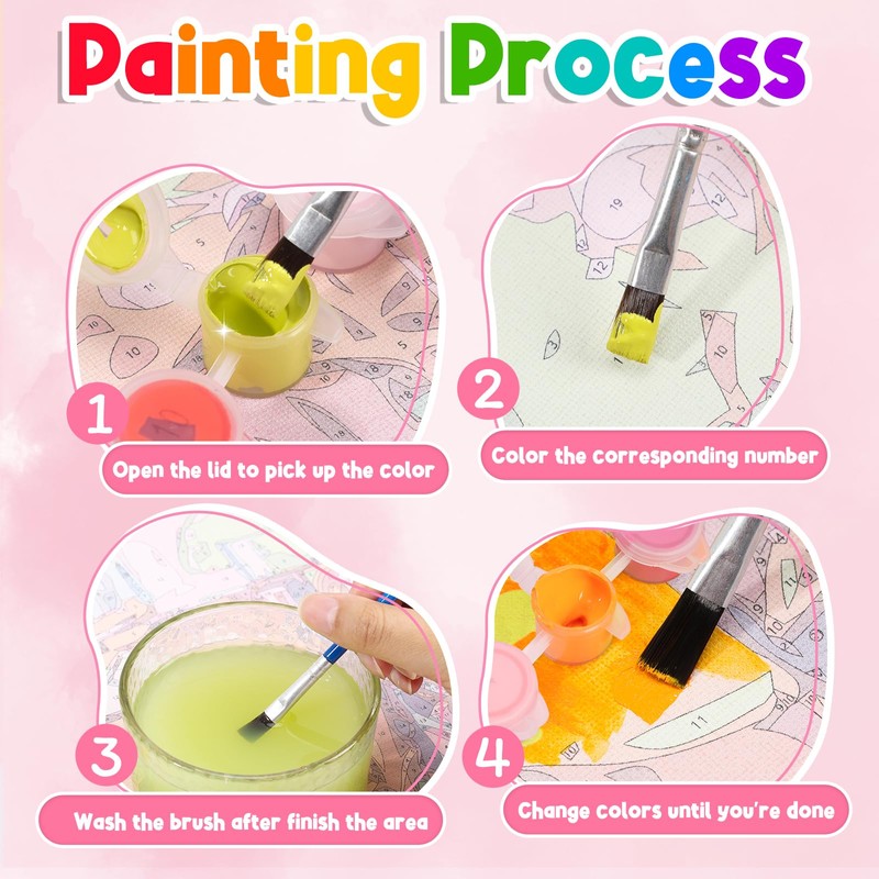 ZUVRDIAI Paint by Number Kits Beagle Dog on Flower Meadow
