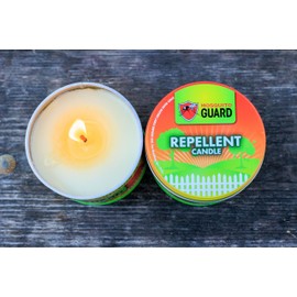 Mosquito Guard 12oz Mosquito Repellent Outdoor Patio Candle - Burns 35 Hours - Citronella Candles Outdoor Mosquito Repellent Indoors - Natural Mosquito Candles for Outside - Bug Repellent Candle