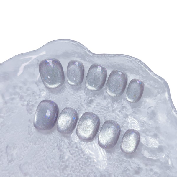 Cat Eye Press on Nails Handmade Short Oval/Square/Round False Nails
