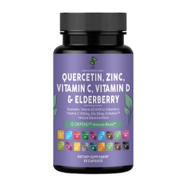OPTI 60 Capsules | Immune Support Formula with Quercetin, Zinc, Vitamin C, Vitamin D & Elderberry