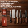 Rolling Knife Sharpener Kit with Diamond Wheels – 15°/20° Magnetic
