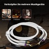Tertullus Phono Cable with Earthing 1 m Silver-Plated Shielding Tone