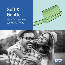 TEPE Good Soft-Bristle Toothbrush for Adults and Teens, Pack of 1, Regular