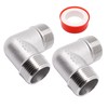 SWZHAI 2PCS 90 Degree Elbow 3/4" NPT Male x 3/4"