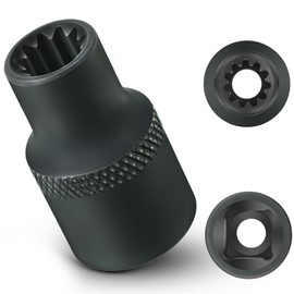 Feekoon 3/8" Brake Caliper 11 Point Socket, Truck Brake Caliper Socket, 3/8" Drive Replacement for European Trucks, Compatible with Bendix Adb 22x, Adb 225, Sn6, Sn7, Sk7 Air Disc Brake Calipers