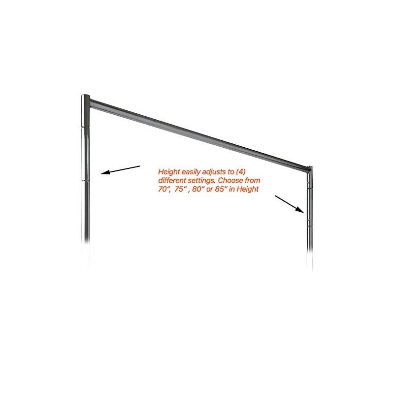 Only Hangers Industrial Strength Z Rack with Add-On Hangrail and