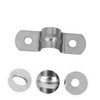 Operitacx 40Pcs U Shaped Stainless Steel Hose Clamps Durable Plumbing
