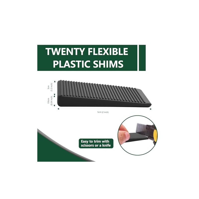 Cuñas para muebles, cuñas flexibles de plástico para nivelar muebles,