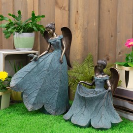 Roman 15839 Angel Bird Statue, 19.75-inch Height, Multicolor