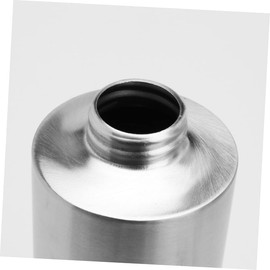 Healvian 2pcs Stainless Steel Press Type Soap and Lotion Dispenser Bottles Refillable Hand Dispenser with Cylindrical Design for Bathroom Kitchen Laundry Use