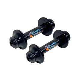 Wheelchair Caster Wheel AXLES, 5/16" ID x 2" L with SPACERS Included. Fits on Many Standard wheelchairs with 5/16" Bearings (5/16" x 2" Black-Standard Fork)