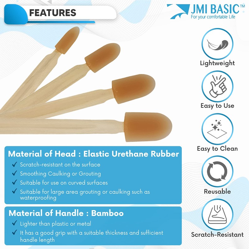 JMIBASIC Silicone Caulk Finishing Tool - Assorted 5 Size Sets