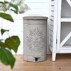 Zokyntrix Retro Outdoor Trash Can with Lid 17L/4.5 Gallon Waste