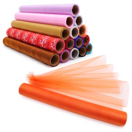 Christmas Concepts® 9M x 40CM Sheer Organza - Christmas/Party/Wedding Decoration (Coral)