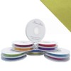 25M Single roll of Double Faced Satin Ribbon 3mm, 6mm, 10mm, 16mm Widths (Moss Green, 3mm)