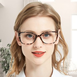 WEMOOTANTS Oversized Reading Glasses 2.25 Designer Readers for Women Retro Cat Eye Large Frame 100 125 150 175 200 225 250 275 300 350 400 500 600 Bling Reading Glasses Brown Tortoise
