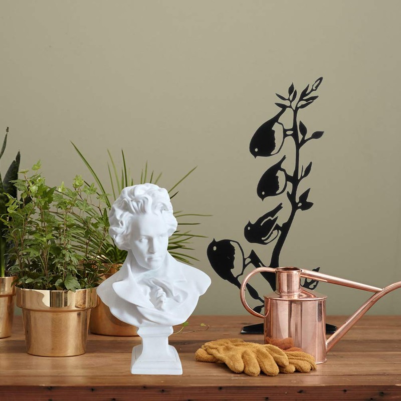EXCEART Resin Sketch Figures Beethoven Bust Statue Figures Plaster Line