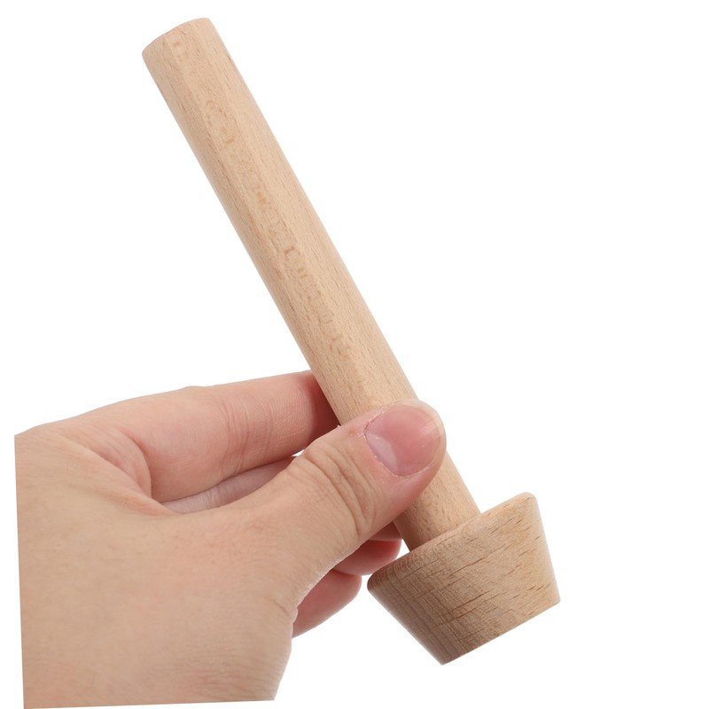 GLEAVI 2 Pcs Double Sided Wooden Tart Tamper Egg Tart