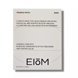 EOM 이옴 트러블 패치 마스크팩 피지흡착 각질제거 4매 1박스 IOM Trouble Patch Mask Pack Oil Absorption Exfoliation 4 Sheets 1 Box