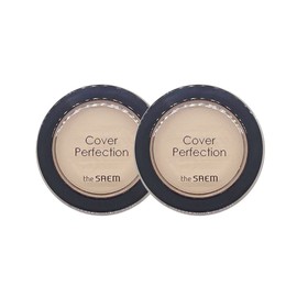 The Saem 1+1 The Saem Cover Perfection Pot Concealer No. 02+No. 02 / 1+1 더샘 커버 퍼펙션 팟 컨실러 02호+02호