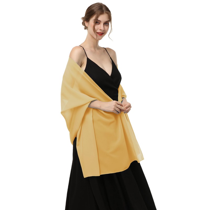 Baoqiya Women's Scarf Shawls and Wraps for Evening Dress Chiffon