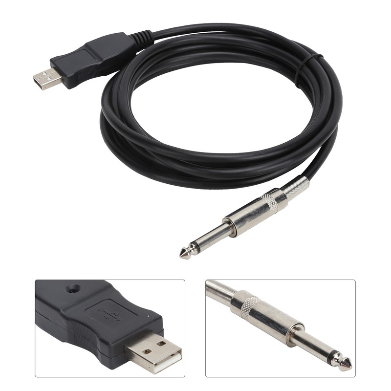 Guitar USB Cable 3 Meters Compatible with The Computer Connection