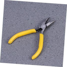 Gadpiparty Bent Nose Pliers DIY Pliers with Flat Jaw for Jewelry Making Comfortable Grip for Beading Wire Work Craft Projects and Jewelry Repair