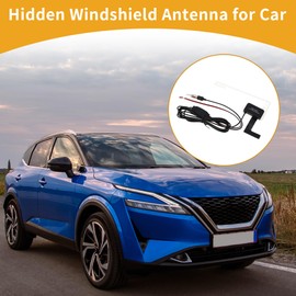 Partuto 1 Pc Universal Hidden Windshield Signal Antenna for Car Truck Car Radio Aerial Mount Black