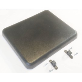 Rollator seat cushion,Replacement seat for rollator walker Aluminum Rollators with 6" & 7-1/2" Casters.Polyurethane Seat with Brackets W/Pocket,14”*12”.Rollator Universal Replacement Parts.(1Ea Black)