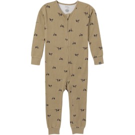 Modern Moments by Gerber Baby Hacci Footless Pajamas, Olive Scooters, 4T