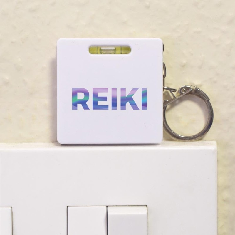 Azeeda 'Reiki' Keyring Tape Measure/Spirit Level Tool (KM00040257)