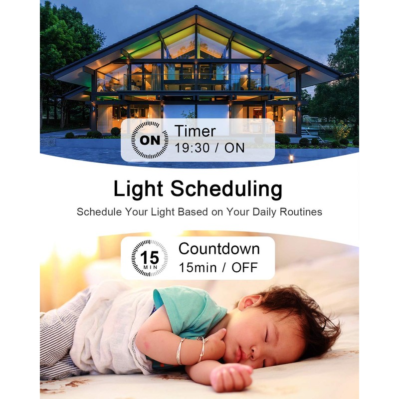 Smart Light Switch, Thinkbee 2.4Ghz WiFi Wireless Light Switch kit,