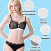 JISRKP 6 Pcs Under Bra Sweat Liners, Cotton Bra Liners
