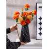 Elegant Black Metal Pitcher Vase, Farmhouse Galvanized Flower Vase, Rustic