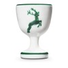 GMUNDNER KERAMIK Egg Cup Smooth Diameter 4.9 cm Green Deer