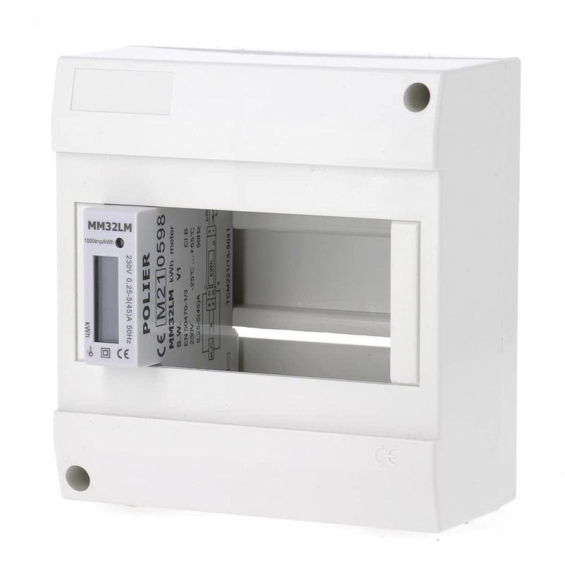 POLIER MM32LM Single Phase Electric Bottom Counter 45A Max Modular