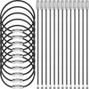 Tuanse 200 Pcs Wire Keychain Cable Stainless Steel Wire Ring