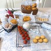Blue Sea Shell Patterned Wax Sheets Deli Wraps Tray&Basket Liner