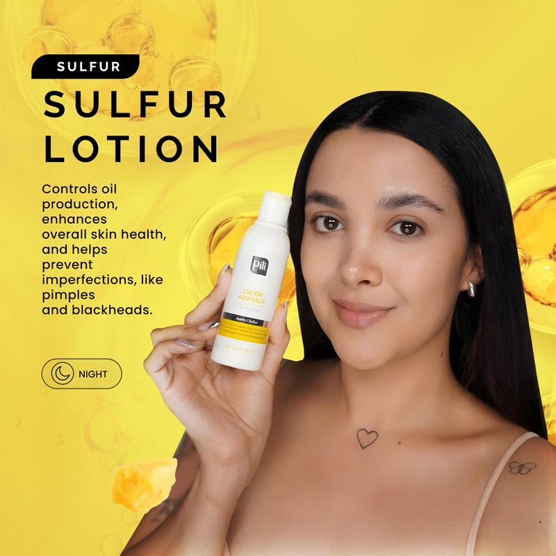 Pili Sulfur Lotion – Helps Control Oily Skin & Reduce