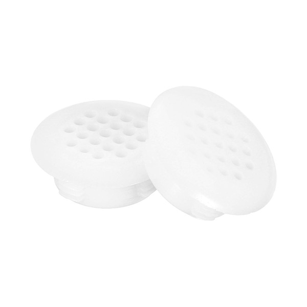 QUARKZMAN 25mm(1") Runder Soffit-Lüftungsschlitz, 40 Stück Kunststoff-Runde Lüftungsschlitze Runde Mesh-Loch-Lamelle