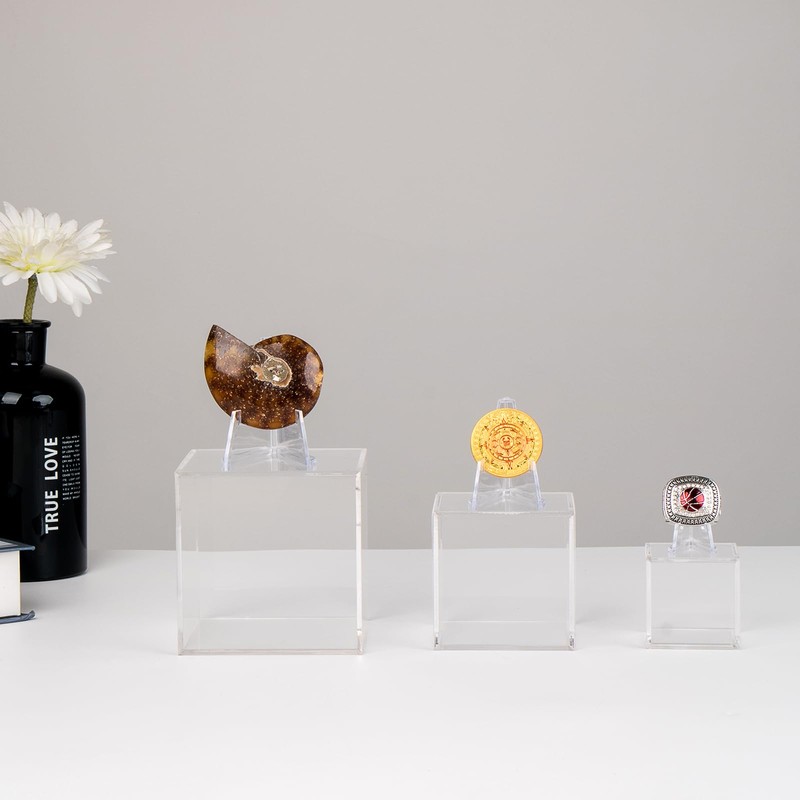 Kcgani Acrylic Coins Trophy Medal Display Case Box with Mini