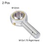 sourcing map 2pcs POS12 Spherical Rod End Bearing 12mm Bore