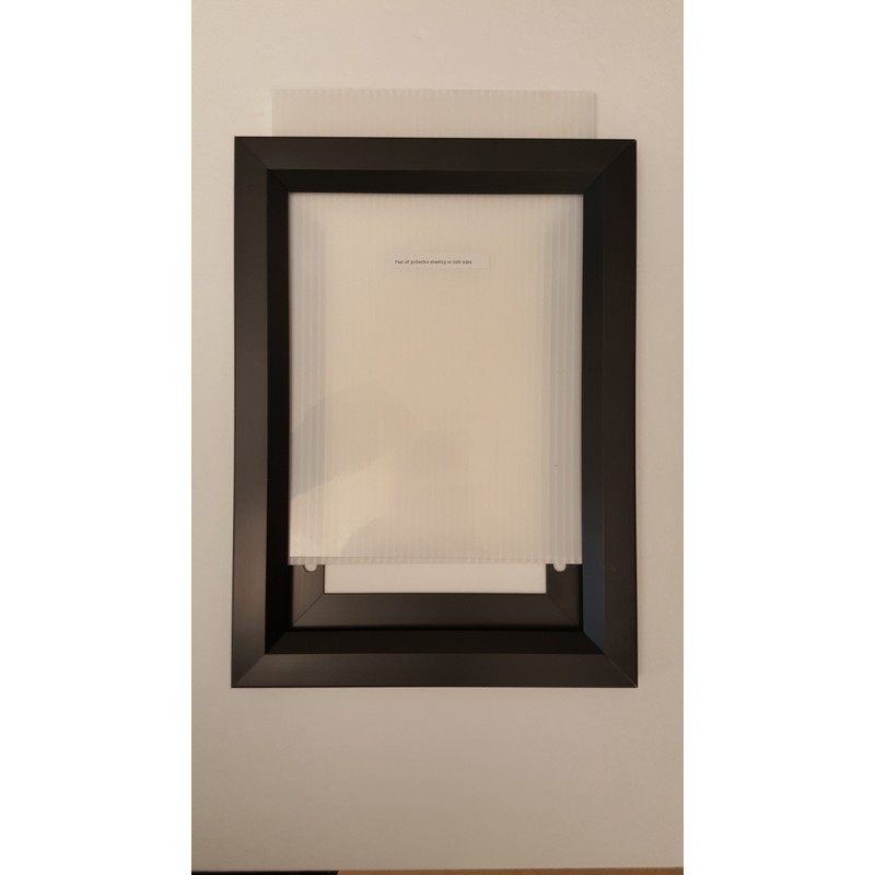 Elevator Inspection Certificate Frame 6" X 9" Black (Heavy Duty