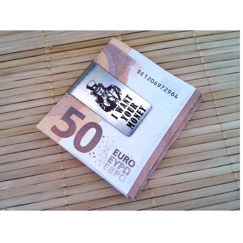 Money Clip Elegant and Elegant Brushed Stainless Steel Many Different